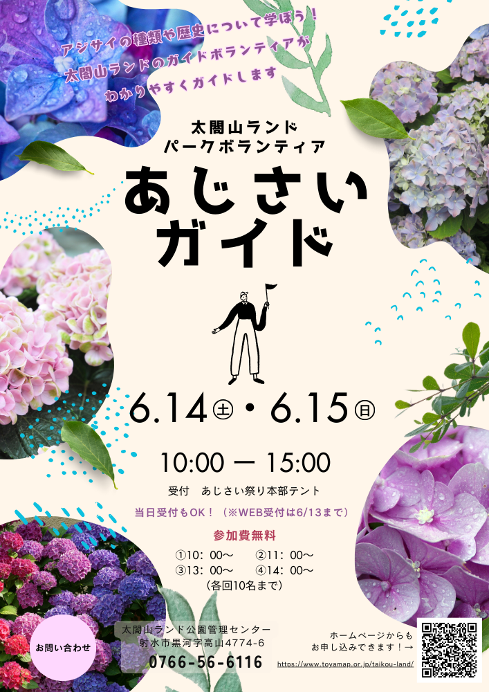 自然観察会『紫陽花と森林浴』あじさいガイド